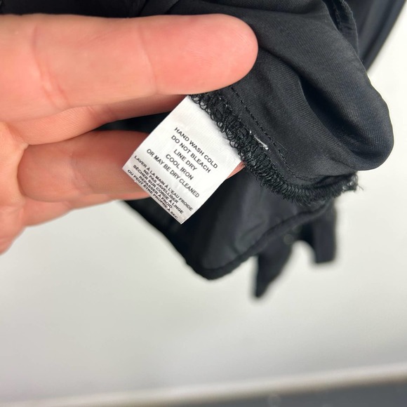 Ramy Brook New York Black Beaded Smocked Blouse Made in India Size XS - Picture 6 of 7